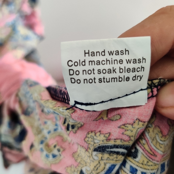 ANGEL BIBA|| CROCHET AND PAISLEY PRINT MAXI DRESS SIZE 10 - Picture 4 of 10